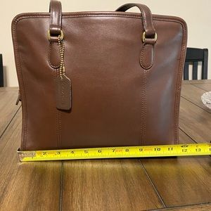 Coach Vintage Compartment Leather Bag 9872 Brown - 1998